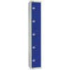 Elite Five Door Padlock Locker Blue - CG612-P Steel Lockers 300mm Deep Elite Lockers   