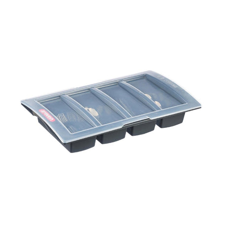 Araven Dark Grey Cutlery Tray with Lid - CH934  Araven   