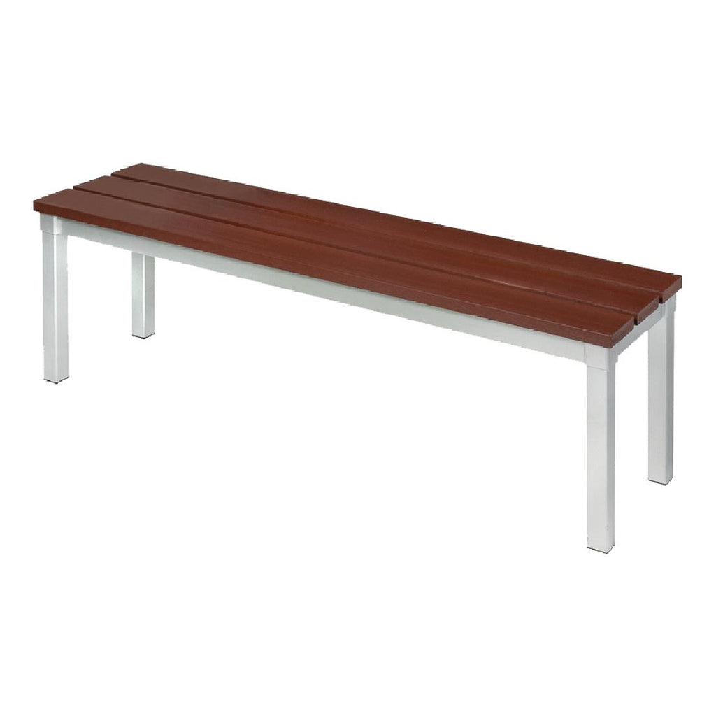 Enviro Outdoor Walnut Effect Faux Wood Bench 3ft - CK814 Benches Gopak   