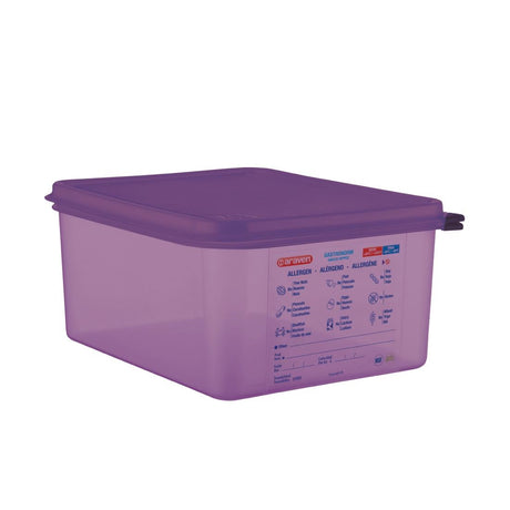 Araven Allergen Polypropylene 1/2 Gastronorm Food Container 10L - CM789  Araven   