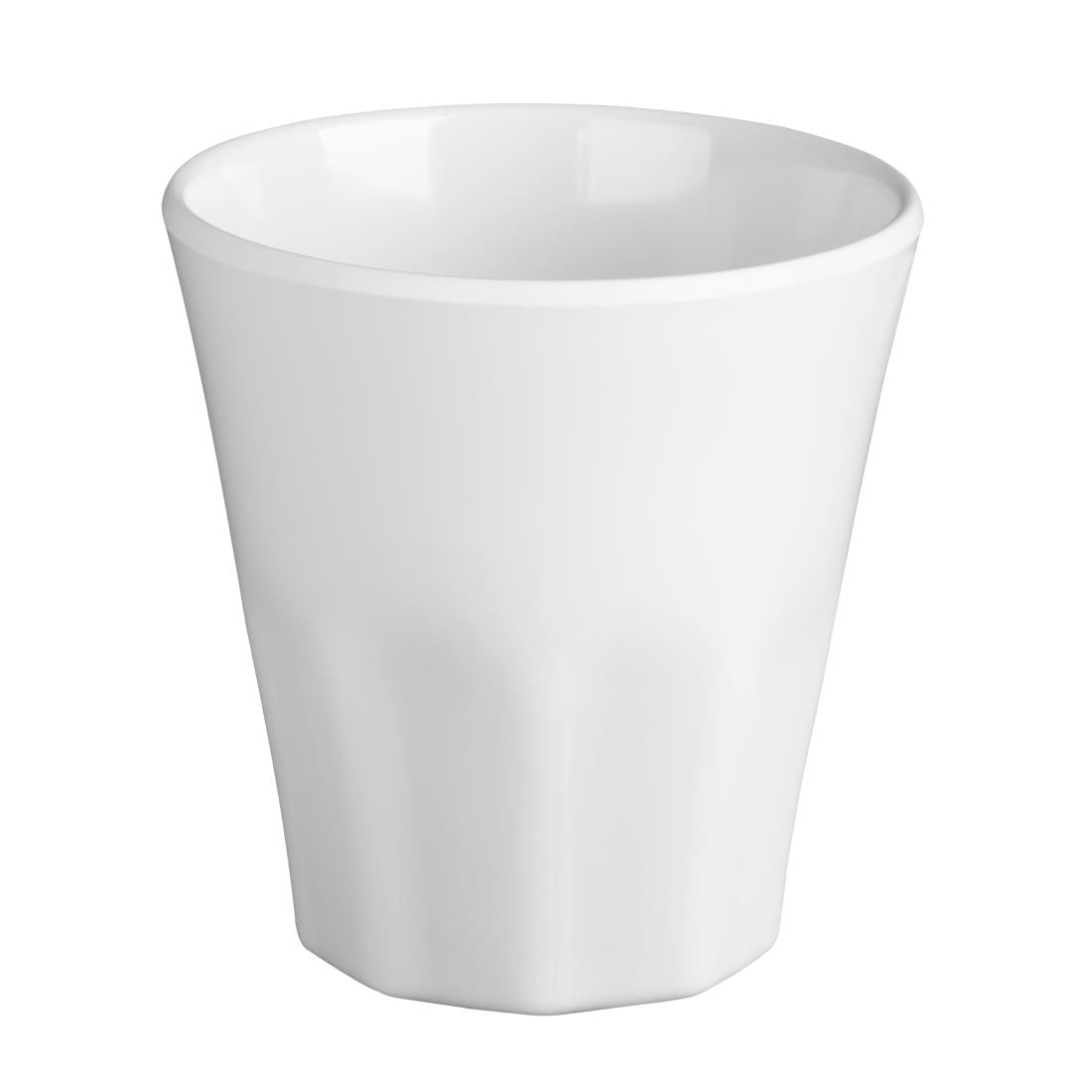 Olympia Kristallon Melamine Plastic Tumbler White 290ml (Pack of 6) - CR346 Plastic Drinkware Olympia   