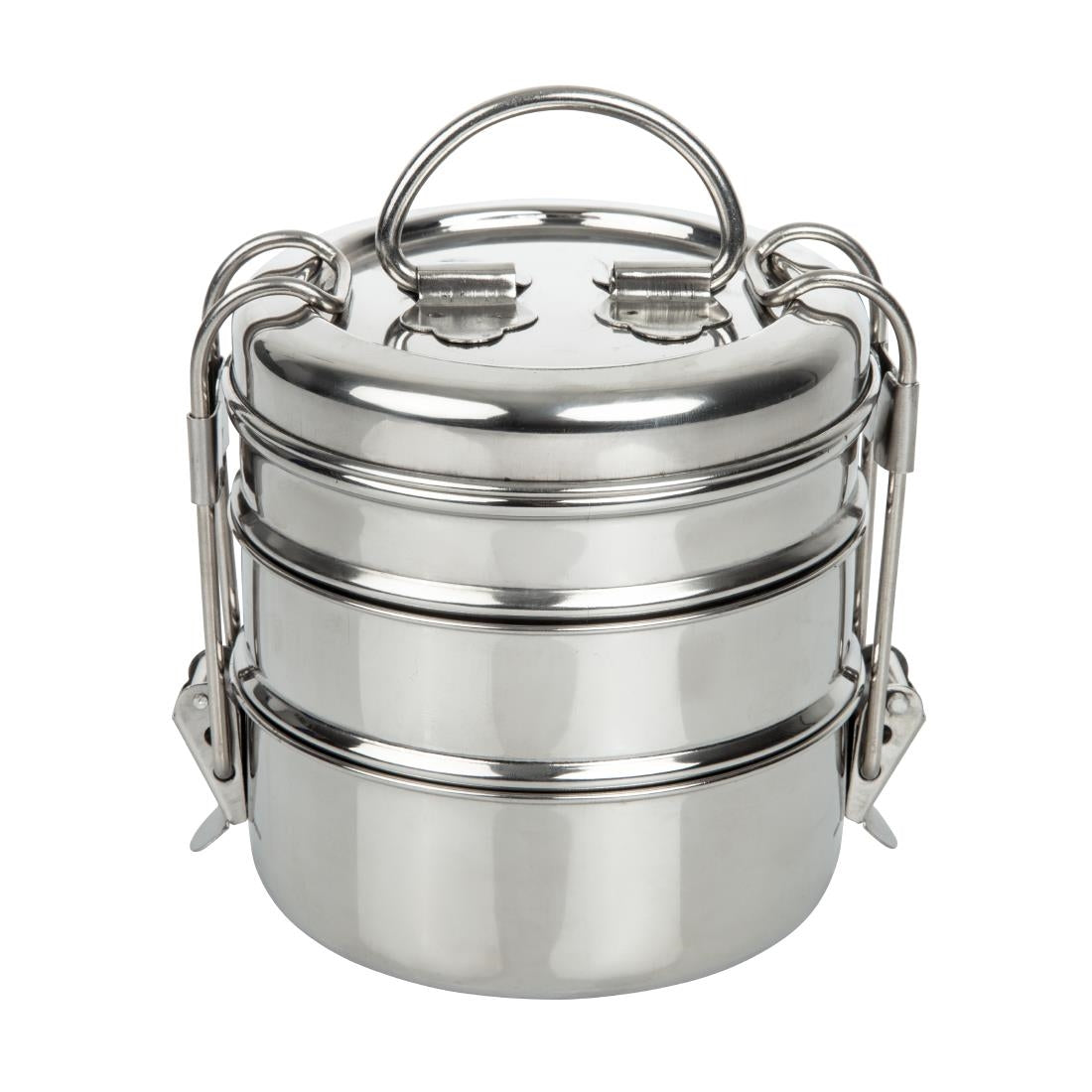 Utopia 3 Tier Tiffin Tin 115mm (Pack of 6) - CS079  Utopia   