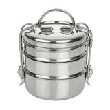 Utopia 3 Tier Tiffin Tin 115mm (Pack of 6) - CS079  Utopia   