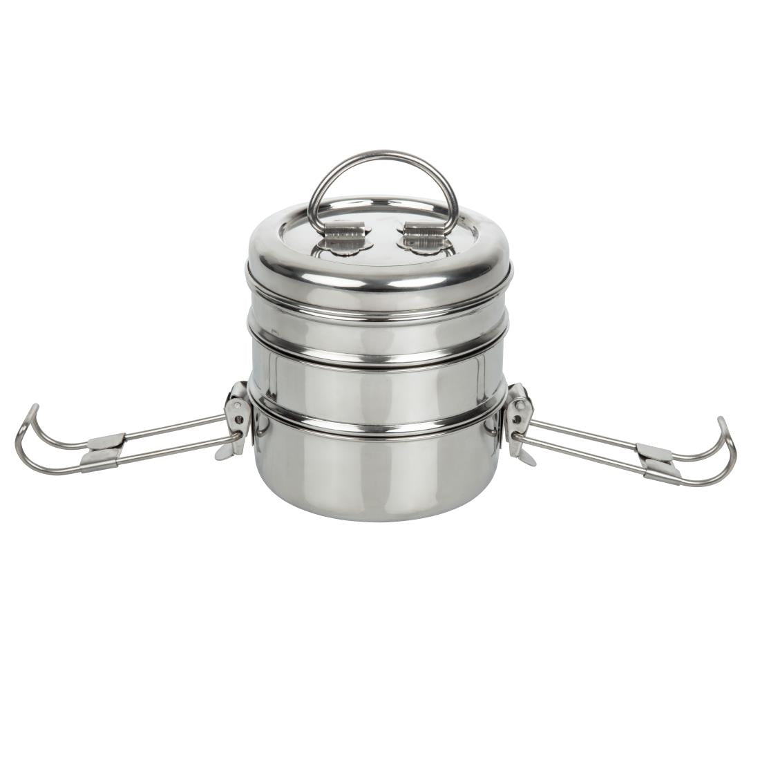 Utopia 3 Tier Tiffin Tin 115mm (Pack of 6) - CS079  Utopia   