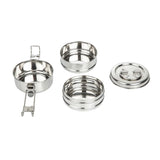 Utopia 3 Tier Tiffin Tin 115mm (Pack of 6) - CS079  Utopia   