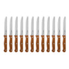 Olympia Rounded Steak Knives Wood (Pack of 12) - CS717  Olympia   