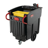 Rubbermaid Mega Brute Mobile Waste Collector Black 450Ltr - CT755  Brute   