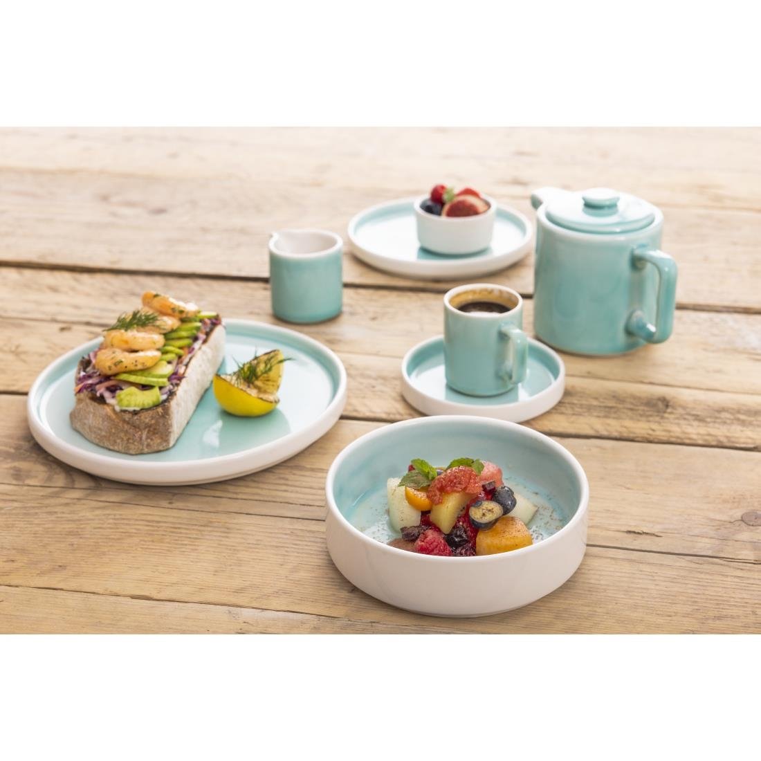 Olympia Fondant Saucers Mint 115mm (Pack of 6) - CU441 Olympia Designs Olympia   