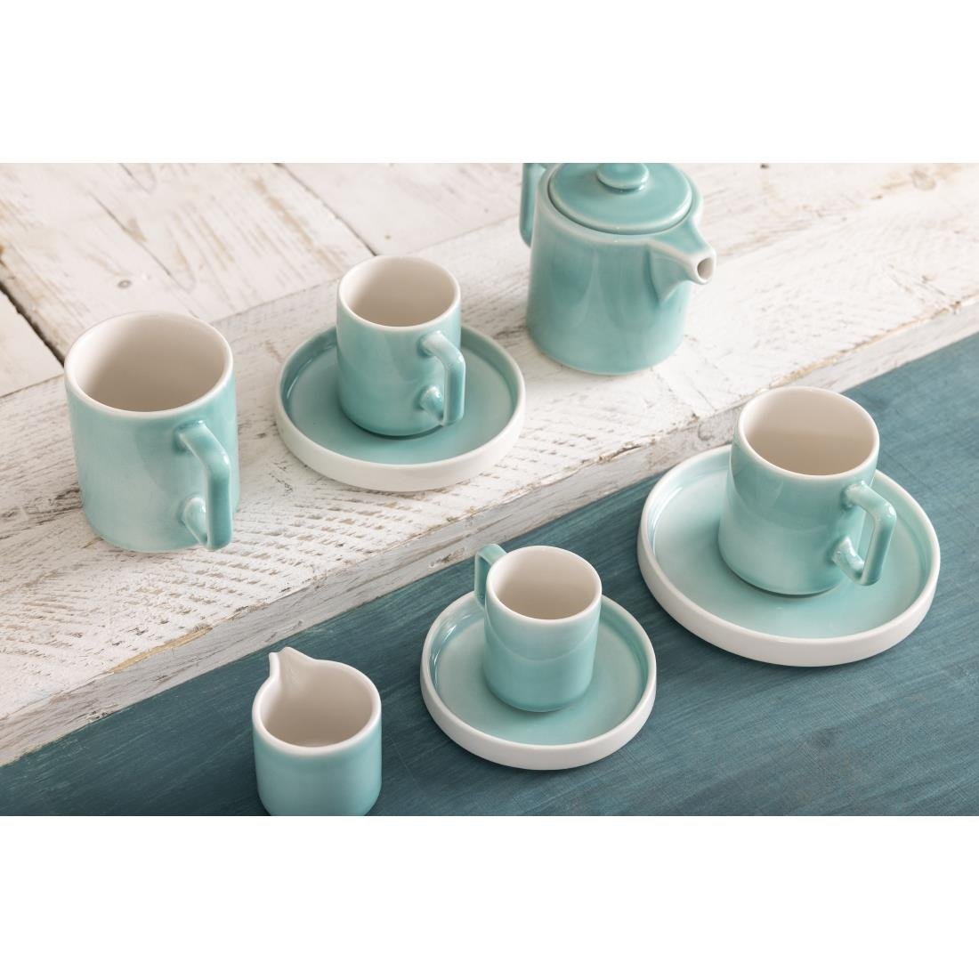 Olympia Fondant Saucers Mint 115mm (Pack of 6) - CU441 Olympia Designs Olympia   