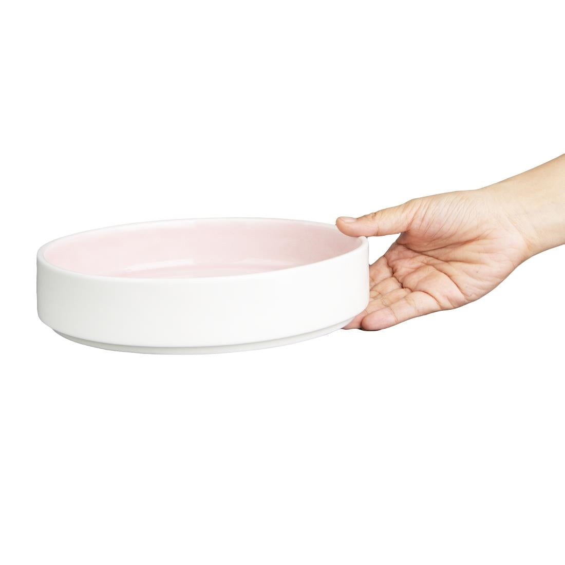 Olympia Fondant Bowls Pink 215mm (Pack of 4) - CU450 Bowls Olympia