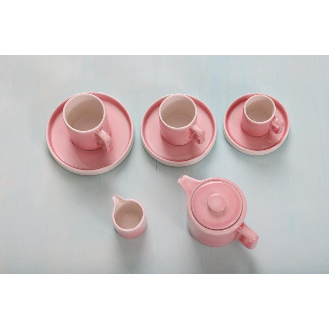 Olympia Fondant Saucers Pink 115mm (Pack of 6) - CU459 Olympia Designs Olympia   