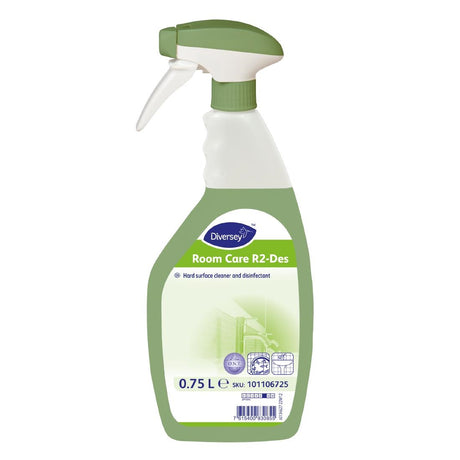 Diversey Room Care R2-Des Hard Surface Cleaner and Disinfectant Ready To Use 750ml - CU691  Diversey   