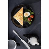 Olympia Cafe Coupe Plate Black - 200mm 8" (Pack of 12) - CU950 Plates Olympia