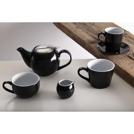 Olympia Cafe Milk Jug Black - 70ml 2.36fl oz (Pack of 6) - CU951 Olympia Crockery Olympia   