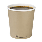 Fiesta Compostable Coffee Cups Single Wall 8oz (Pack of 1000) - CU980 Disposable Cups Fiesta Compostable   