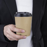 Fiesta Compostable Coffee Cups Single Wall 8oz (Pack of 50) - CU981 Disposable Cups Fiesta Compostable   