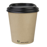 Fiesta Compostable Coffee Cups Single Wall 12oz (Pack of 50) - CU983 Disposable Cups Fiesta Compostable   