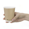 Fiesta Compostable Coffee Cups Double Wall 227ml / 8oz (Pack of 500) - CU984 Disposable Cups Fiesta Compostable   