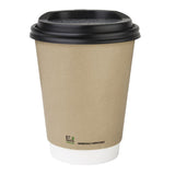 Fiesta Compostable Coffee Cups Double Wall 340ml (Pack of 25) - CU987 Disposable Cups Fiesta Compostable   