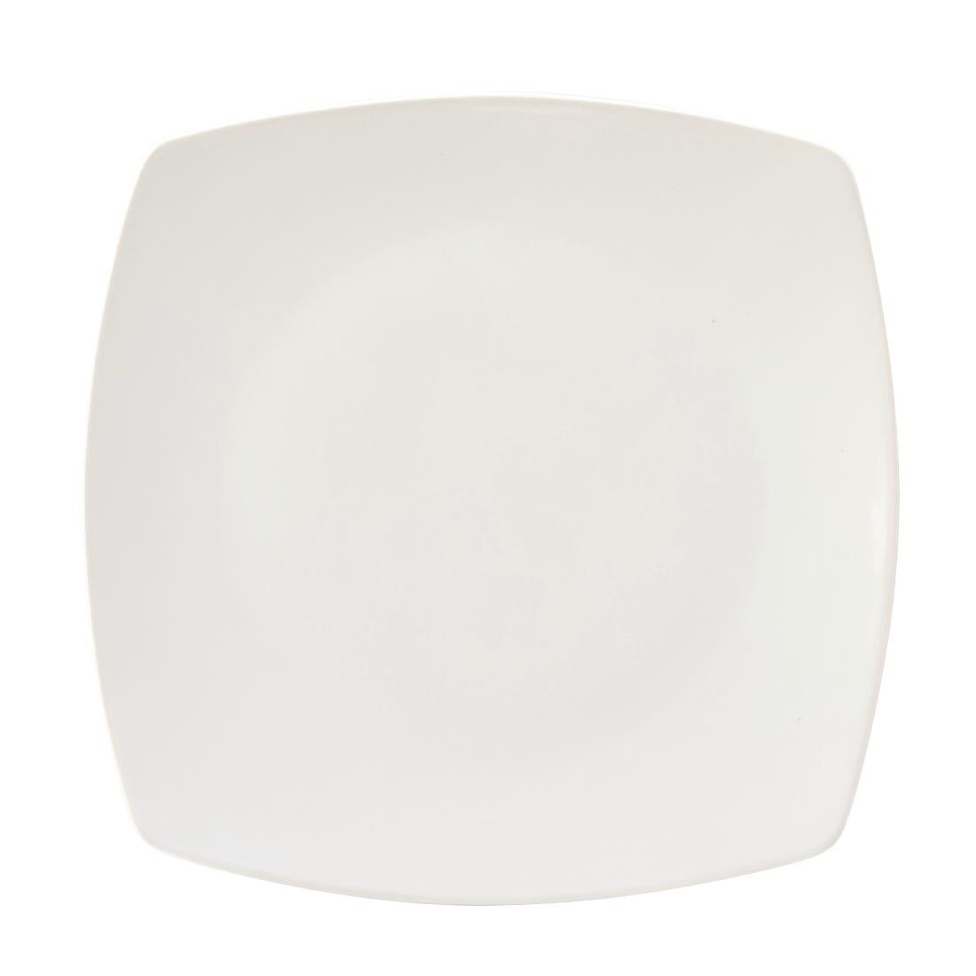 Utopia Titan Rounded Square Plates White 270mm (Pack of 6) - CW347 Utopia Crockery Utopia   