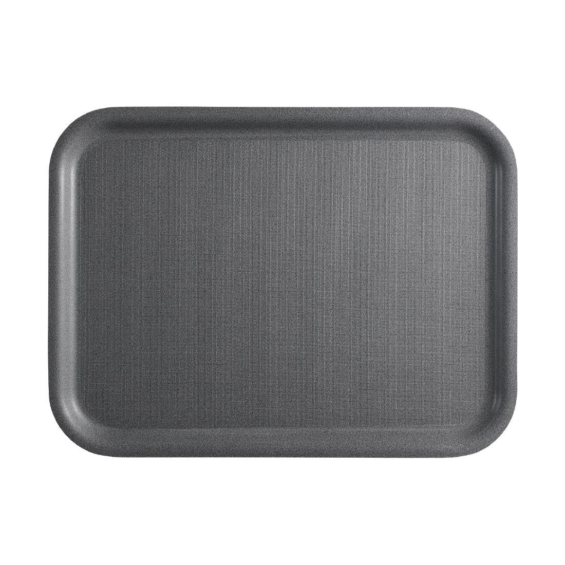 Cambro Mykonos Tray Charcoal Non-Slip Surface 330x430mm - CX379  Cambro   