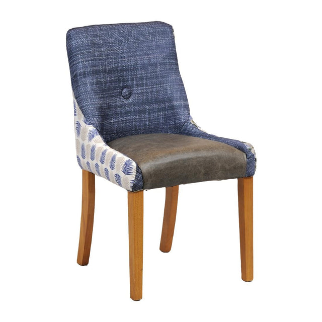 Bath Dining Chair Soft Oak with Alfresco Marine Outer Back Saddle Ash Seat - CX422 Upholstered Dining Chairs Everyday   