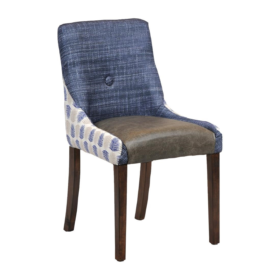 Bath Dining Chair Vintage with Alfresco Marine Outer Back Saddle Ash Seat - CX424 Upholstered Dining Chairs Everyday   