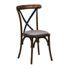 Bristol Dining Chair Vintage with Padded Seat Helbeck Charcoal (Pack of 2) - CX446 Wooden Dining Chairs Everyday   