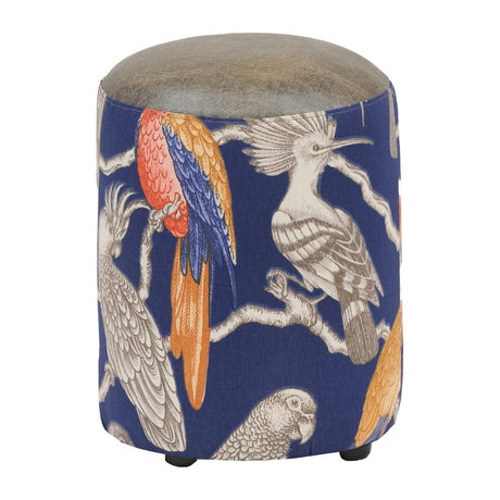 Aviary Cylinder Ash Stool Marine (Pack of 2) - CX450 Faux Leather Bar Stools Everyday   