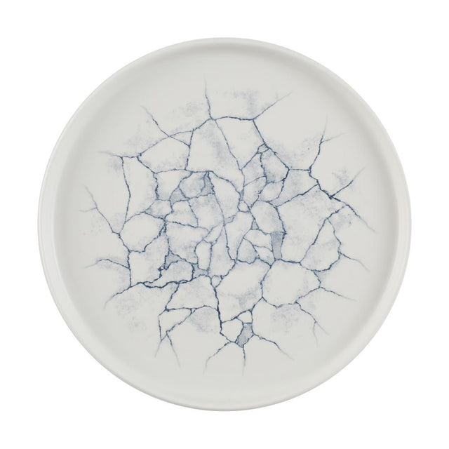 Churchill Studio Prints Kintsugi Pearl Walled Plates Grey 260mm (Pack of 6) - CX698 Plates Churchill