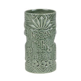 Beaumont Ceramic Kon Tiki Mug Faded Green 630ml - CZ415 Cocktail Glasses Beaumont   