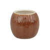 Beaumont Ceramic Coconut Tiki Mug Medium Brown 500ml - CZ416 Cocktail Glasses Beaumont   