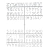 Beaumont 12mm Letter Set (660 characters) White - CZ609  Beaumont   