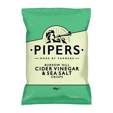 Pipers Burrow Hill Cider Vinegar & Sea Salt 40g (Pack of 24) - CZ702  Pipers   