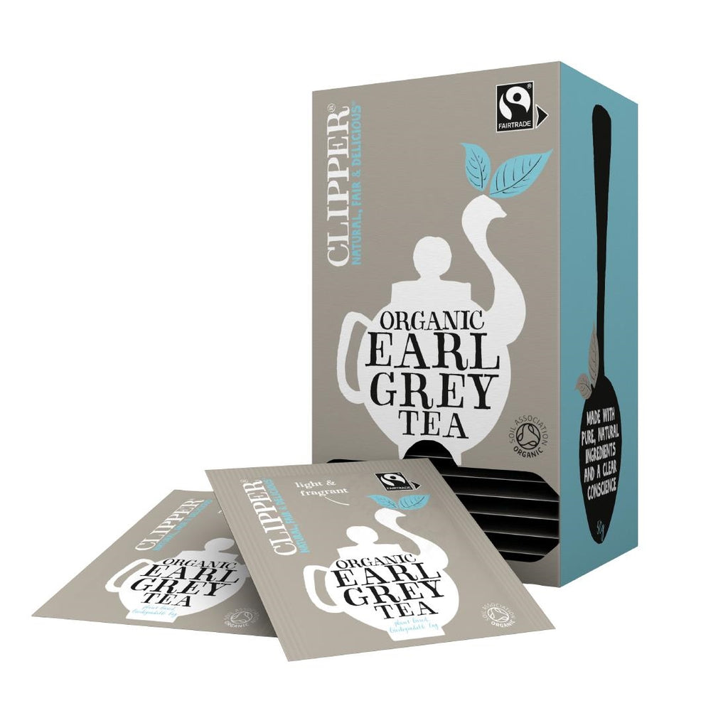 Clipper Fairtrade Organic Speciality Earl Grey Tea Bag Envelopes (Case of 6 x 25) - CZ729  Clipper   