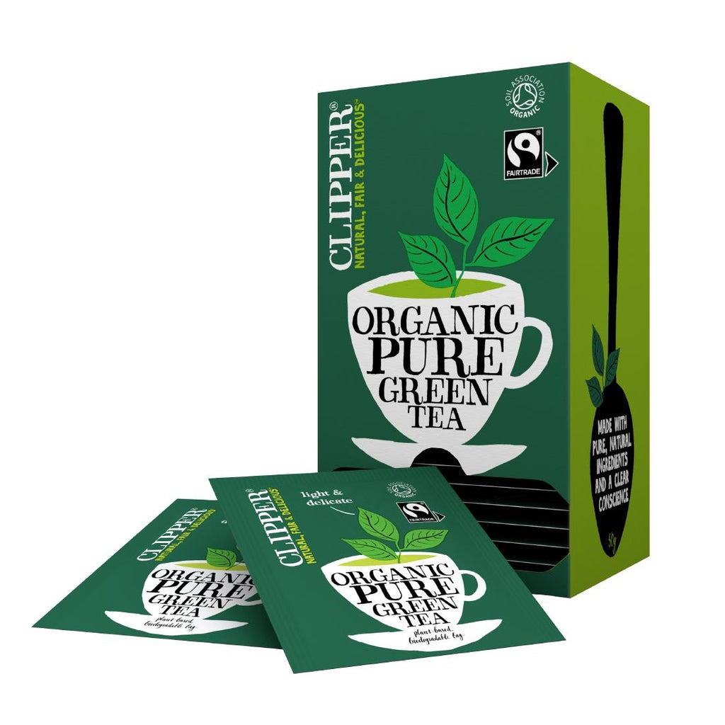 Clipper Fairtrade Organic Green Tea Bag Envelopes (Case of 6 x 25) - CZ730  Clipper   