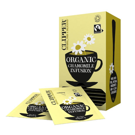 Clipper Fairtrade Organic Infusion Chamomile Tea Bag Envelopes (Case of 6 x 25) - CZ731  Clipper   