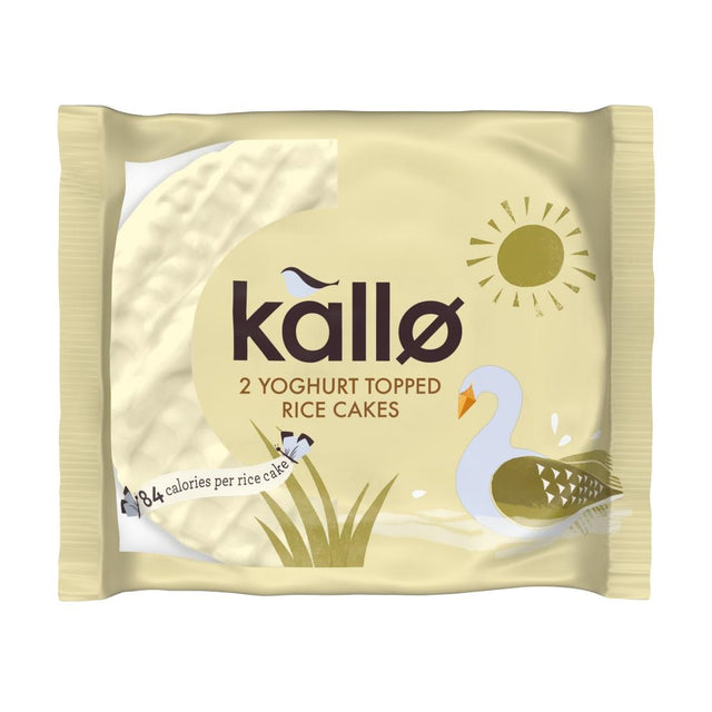 Kallo Yoghurt Topped Rice Cakes Portion Pack (Pack 30) - CZ735  Kallo   