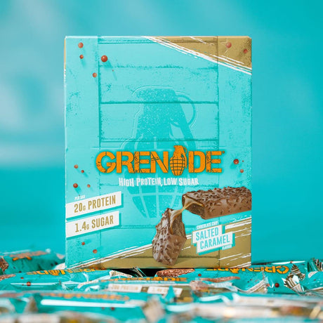 Grenade Protein Bar Choc Chip Salted Caramel 60g (Pack of 12) - CZ774  Grenade   