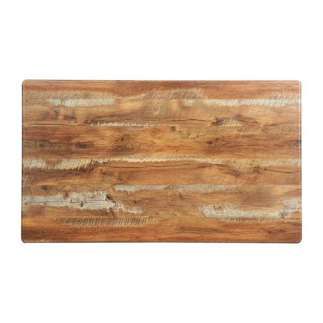 Rectangular Laminate Table Top Planked Oak 1200x700mm - CZ856 Wood Effect Table Tops Everyday   