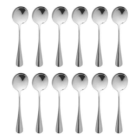 Olympia Baguette Soup Spoon (Pack of 12) - D601 Spoons Olympia