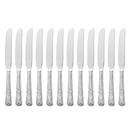 Olympia Kings Solid Handle Dessert Knife (Pack of 12) - D685 Table Knives Olympia