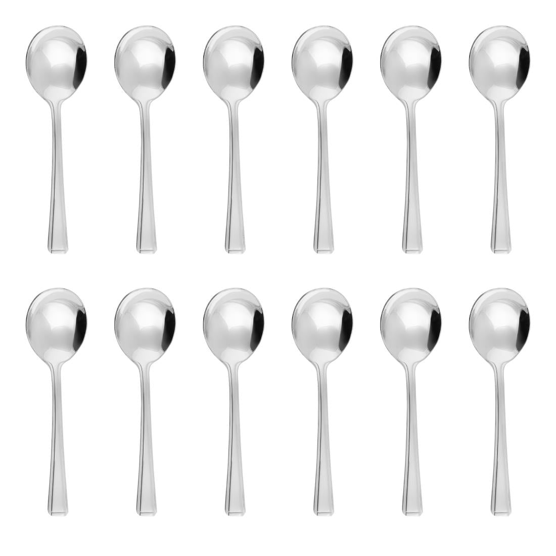 Olympia Harley Soup Spoon (Pack of 12) - D696 Spoons Olympia