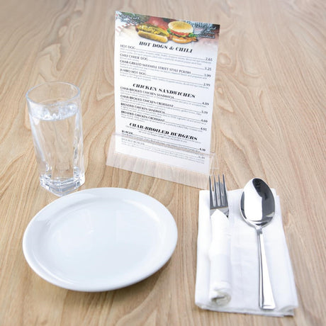 Wide Base Acrylic Menu Holder - D790  Yearntree   