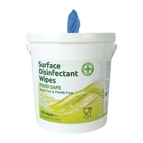 EcoTech Quat-Free Disinfectant Surface Wipes Bucket (500 Pack) - DA301  EcoTech   