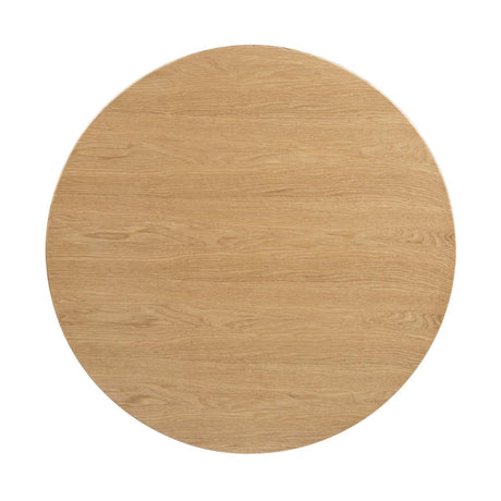 Bolero Pre-drilled Round Table Top Natural Ash Veneer 600mm - DC469 Wood Effect Table Tops Bolero   