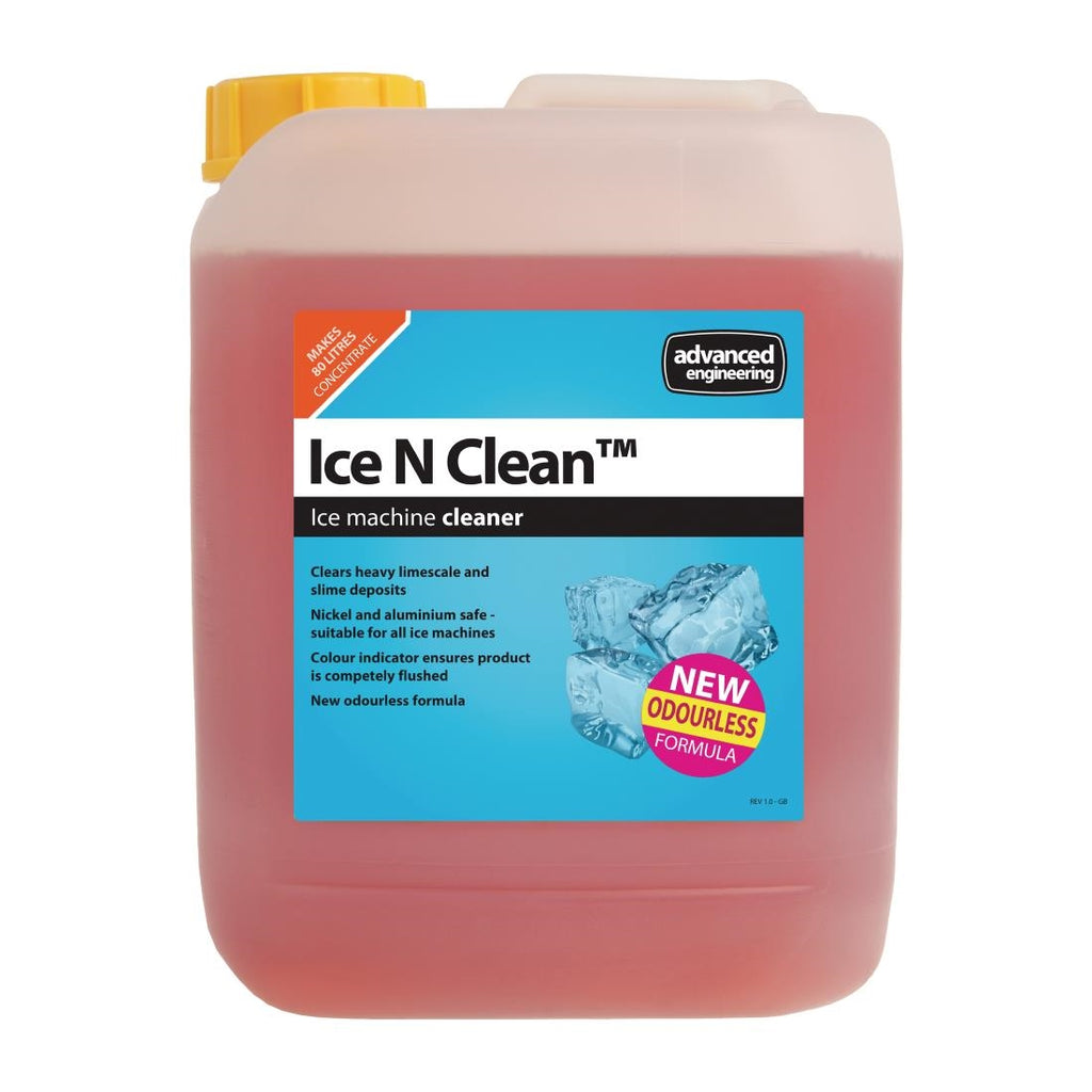 Ice N Clean Ice Machine Cleaner and Disinfectant Concentrate 5Ltr - CX026  Advanced Engineering   