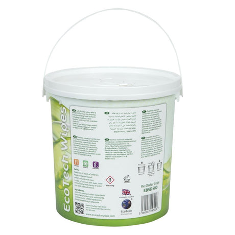 EcoTech Disinfectant Surface Wipes Bucket (500 Pack) - DE325  EcoTech   