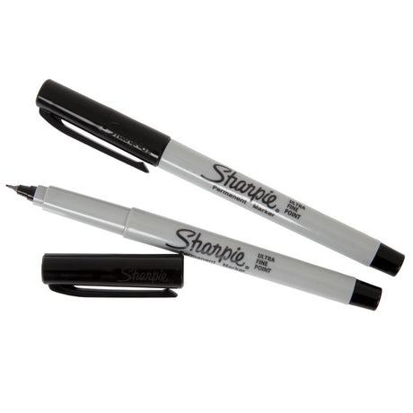 Sharpie Ultra Fine Permanent Marker Black (Pack of 2) - DE707  Sharpie   