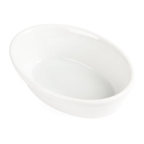 Olympia Whiteware Oval Pie Bowls 145mm (Pack of 6) - DK806 Bowls Olympia